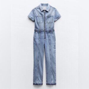 Zara Denim Jumpsuit